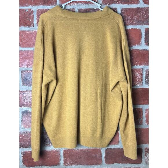 Garnet Hill Essential Cashmere Polo Sweater Pullover Collared Size XL $179 - Picture 7 of 10